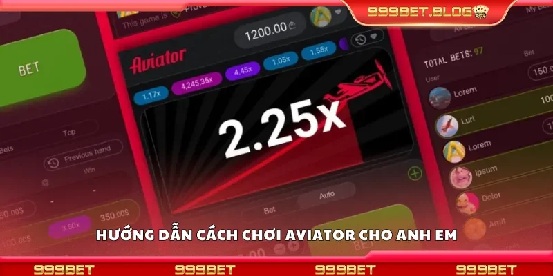 Hướng dẫn cách chơi Aviator