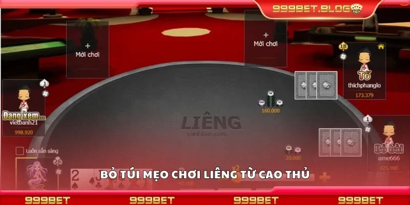 Bỏ túi mẹo chơi liêng từ cao thủ